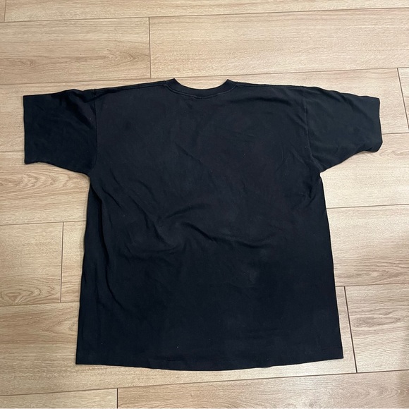 Vintage Harley Davidson Black Gold Metallic 90s Single Stitch T-shirt Size XL - Picture 6 of 8